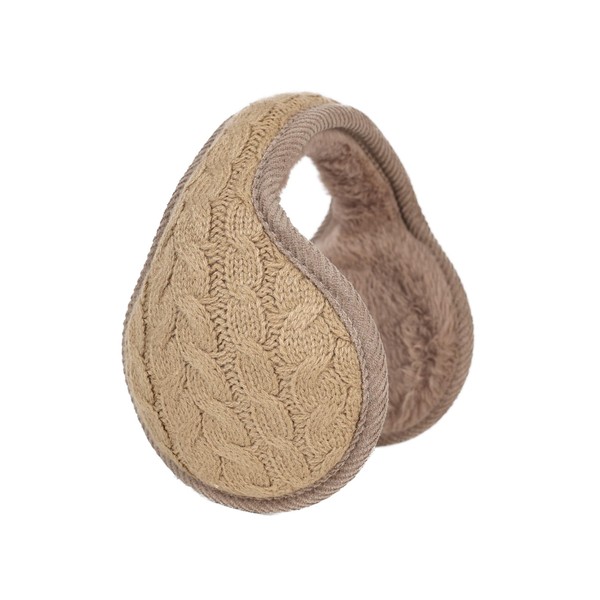 Surblue Unisex Warm Knit Cashmere Winter Pure Color Earmuffs with