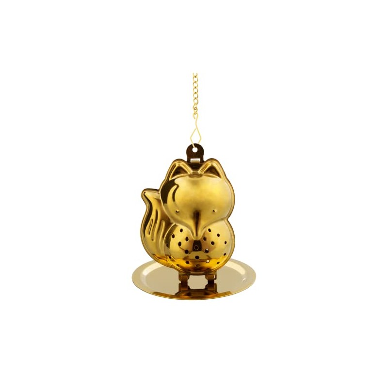 Pylones, Anitea Fox Tea Strainer, Stainless Steel, 5.5 x 3.7