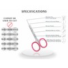 Cuticle Scissors Extra Fine Curved, Super Slim Small Scissors with