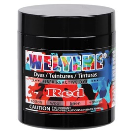 WELYEME Fiber Reactive Dye Powder Red - 7 Oz., Professional Dyes for Tie-Dye, Ice Dye, Batik, Bright Color for All Natural Fibers (Red, 7 Oz.)