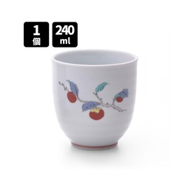 Pottery Arita Ware Kakiemon Style Hot Water (1 Persimmon Piece)