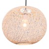 Loxton Lighting Modern Medium Wicker Rattan String Ball Style Ceiling