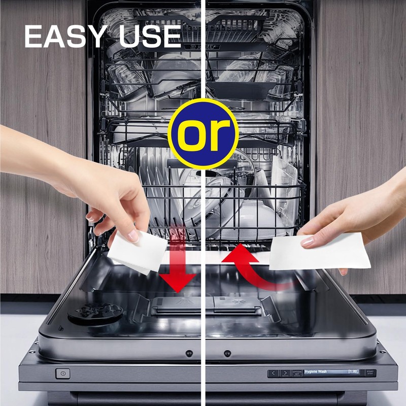 CLEARALIF Dishwasher Detergent Sheets, Lemon Scent, Up To 160 Loads,