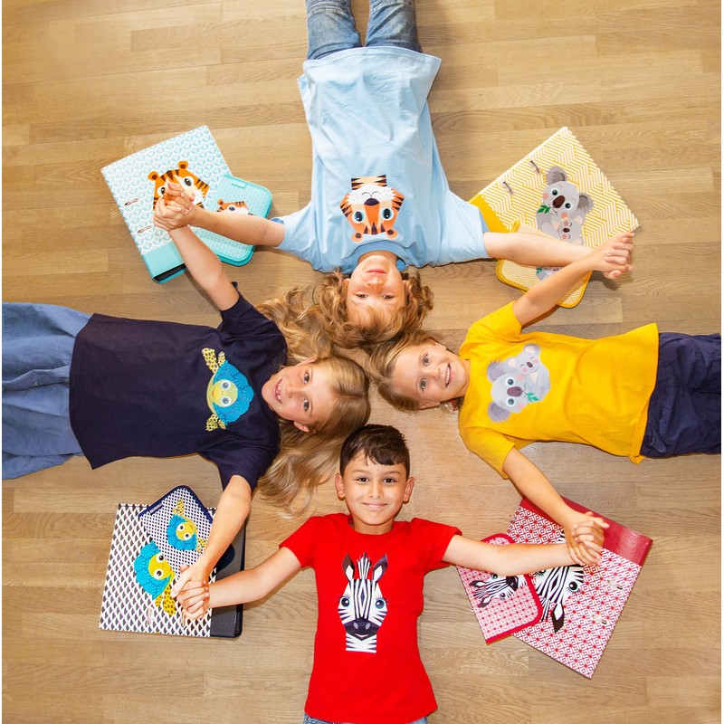 herlitz Cute Animals Round Flat Magnets - Pack of 6