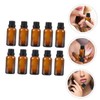 TOVINANNA 10pcs Portable Essential Oil Bottles with Orifice Reducer Vials