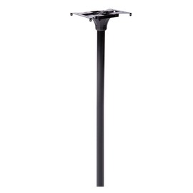 Architectural Mailboxes Coolidge Galvanized Steel Mailbox Post, Compatibility Code F, 7511B-10, Black