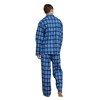 Amaxer Flannel Pyjamas Men's 100% Cotton Pyjamas with Button Placket