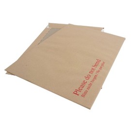 Q-Connect C4 Envelopes Board Back Peel and Seal 115gsm Manilla (Pack of 10)