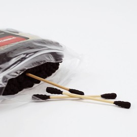 Fine Dew 파인듀 검정 대나무 나선형 면봉 1000개입 Paindu Black Bamboo Spiral Cotton Swabs 1000 Count