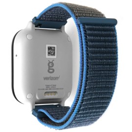 IVAPPON Hook Loop Gizmo Watch Nylon Strap with Quick Release Pins, 20mm Surf Blue Sport Watch Band Compatible with Gizmo Watch 2/1