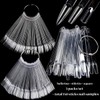 Fcozpjk Nail Color Swatch Sticks with Ring, 150pcs Ballerina Square