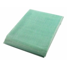 VEPATIM Grid Tarpaulin 2.00 x 1.00 m Transparent with Green Grid 250 g/m² with Nail Edge Reinforced Folded UV Stable