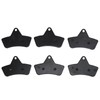 6PCS Brake Pads Low Noise Aging Resistant Consistent Braking Replacement