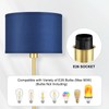 Floor Lamp Blue, Standing Lamp, Modern Stand Up Light with