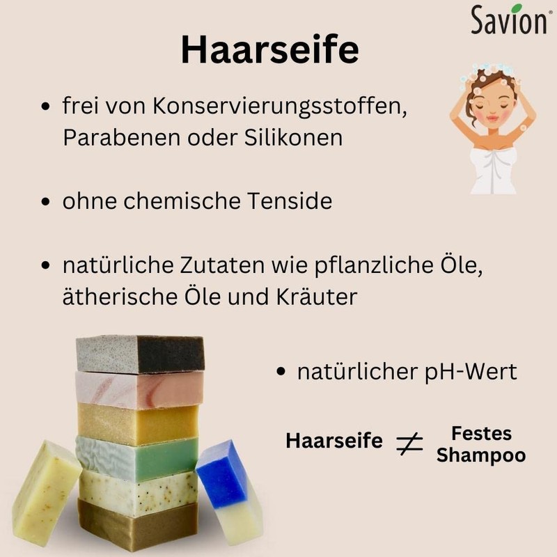 Savion Hair Wash Soap, Melisse Plus, 170 g