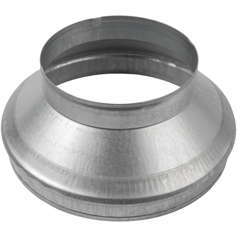 12" to 8" Inch Galvanized Steel Round Duct Reducer -