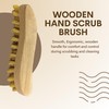 HOMESHOPA Wooden Scrubbing Brush, 2 Pack Heavy Duty Hand Brush