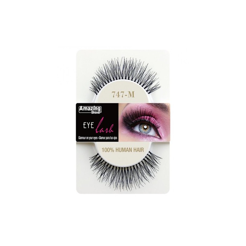 Amazing Shine Professional Quality 100% Human Hair Eyelashes – 'M