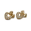 Blue Diamond Club - Small Heart Stud Earrings 18ct Gold