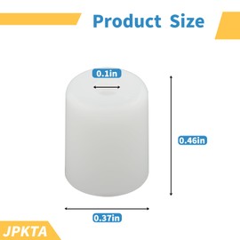 W10208398 Washer Dryer Door Hinge Pin Cap Replacement Part by JPKTA Compatible with Whirlpool Front Load Clothes Washer - Repalces WPW10208398 1872420 PS11750408 AP6017113 - Pack of 4
