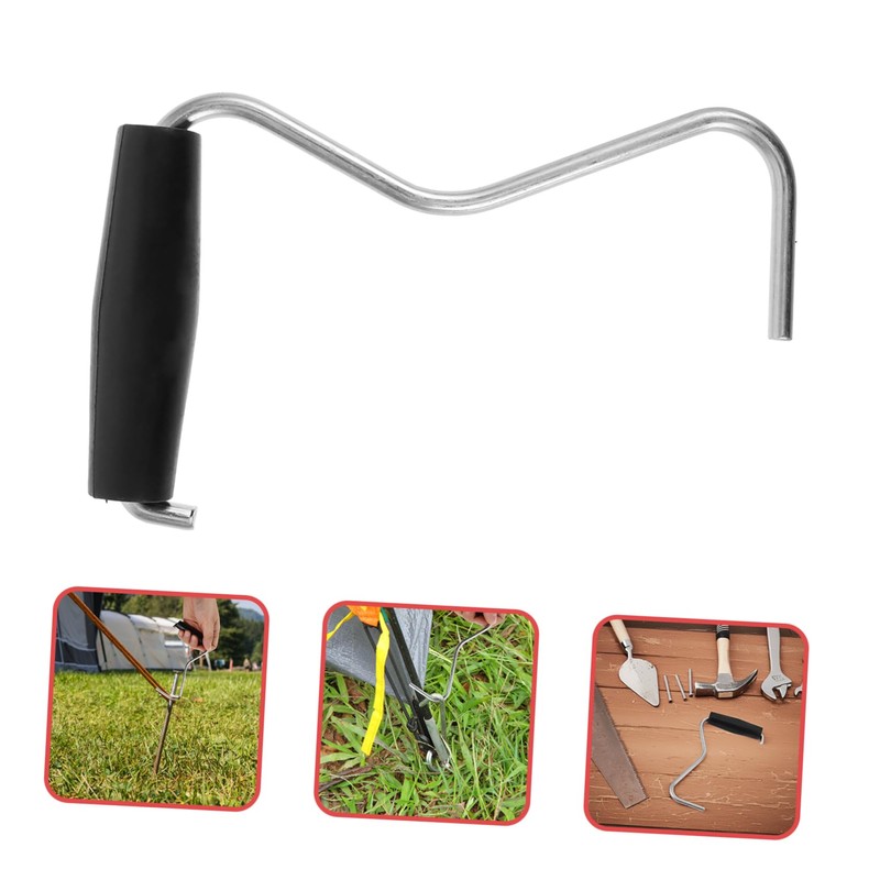 Mobestech Camping Tent Ground Nail Puller Tent Stake Peg Remover