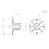 BMWOOD CK-2.75Z-PJ Pin Jaws for BMWOOD CK-2.75" Series Woodturning Lathe