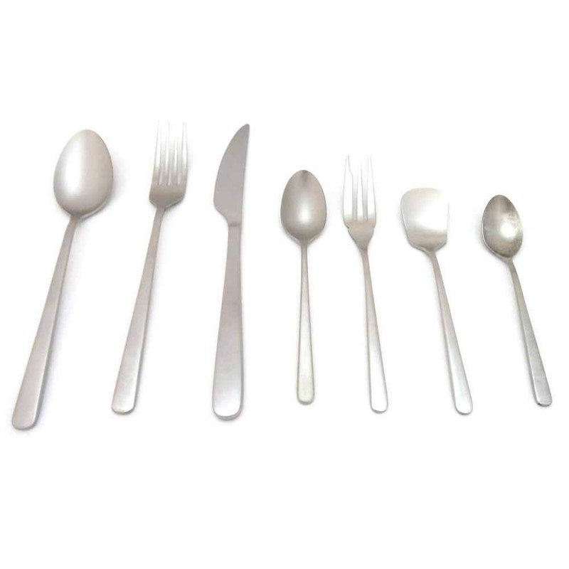 Endo Shoji OSP2505 Cutlery Set, Matte Silver, 5.5 inches (140