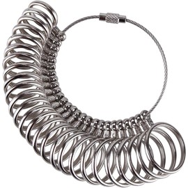 DoGeek Ring Sizer Measurement Scales Tools for Measuring Rings Diameters Finger Sizing Tools UK Sizes A-Z