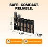 AAA Battery Storage Caddy by Storacell, Black, Holds 6 Batteries