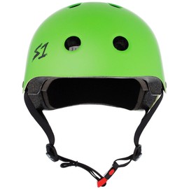 S1 Mini Lifer Helmet for Skateboarding, BMX, and Roller Skating - EPS Fusion Foam, CPSC & ASTM Certified - Bright Green Matte Small (19")