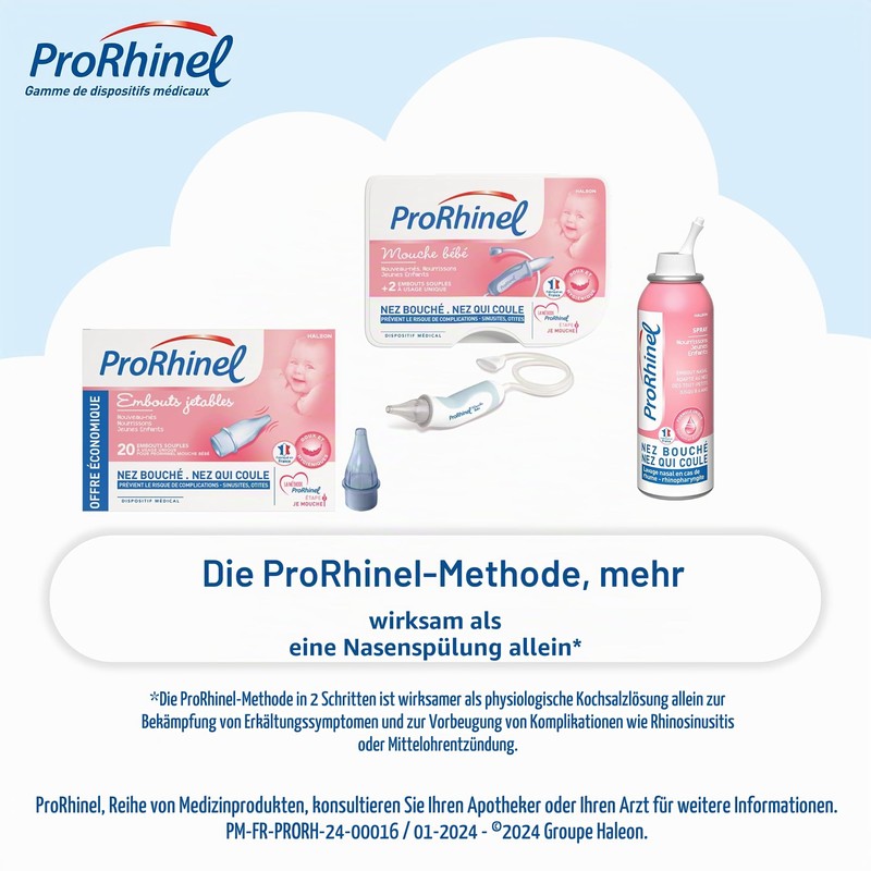 ProRhinel 20 Disposable Supple Ends for Baby Nose Blower