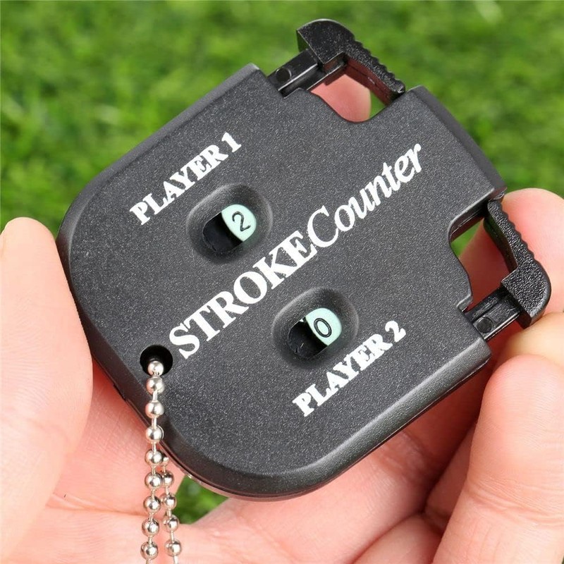 Pxiryanlow Black Golf Stroke Shot Putt Score Counter Golf Accessories,