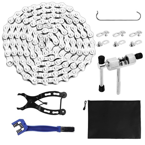 Ticeed 1 Set Bicycle Chain 6/7/8 Speed Bicycle Chain 1/2
