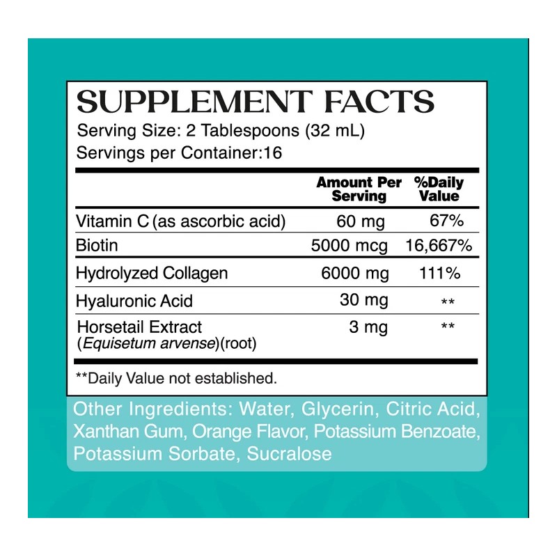 Earth's Creation Beautiful Liquid Collagen 6000 mg 16 fl oz