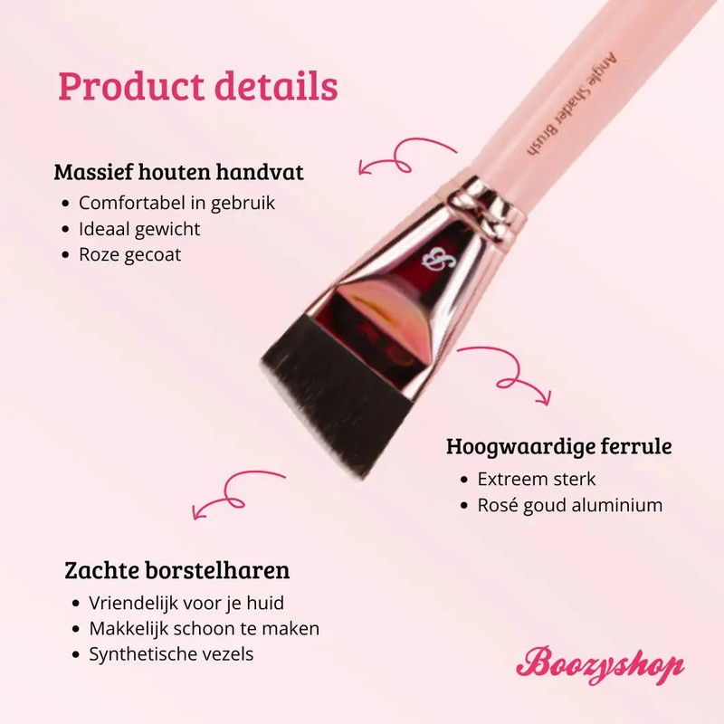 Boozyshop Pink &amp; Rose Gold Angle Shader Brush
