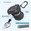 2 Pack Retractable Keychain - Heavy Duty Carabiner Badge Holder,