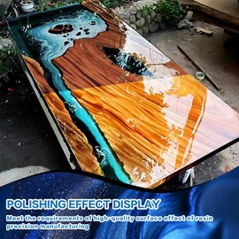 JAOJAO Resin Polishing Kit, Epoxy Polishing Compound Gloss Paint High Gloss Self Leveling Professional-Grade Mirror Effect Scratch Resistant Wear Resistant for Scratching, Sanding, and Polishing