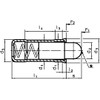 ROHMHELD HARDER HALDER Spring Plunger with Thrust Pin Smooth Type
