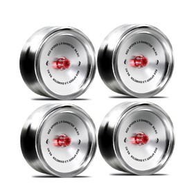 Chanjorlin 1.9 RC Beadlock Wheels Rims 12mm Hex Aluminum Alloy 1/10 Mud Crawler Tires Hubs for 1:10 Rock Crawler Car Axial SCX10 90046 Tamiya CC01 RR10 RC4WD Redcat Gen8 Traxxas TRX4 4PCS (Silvery)