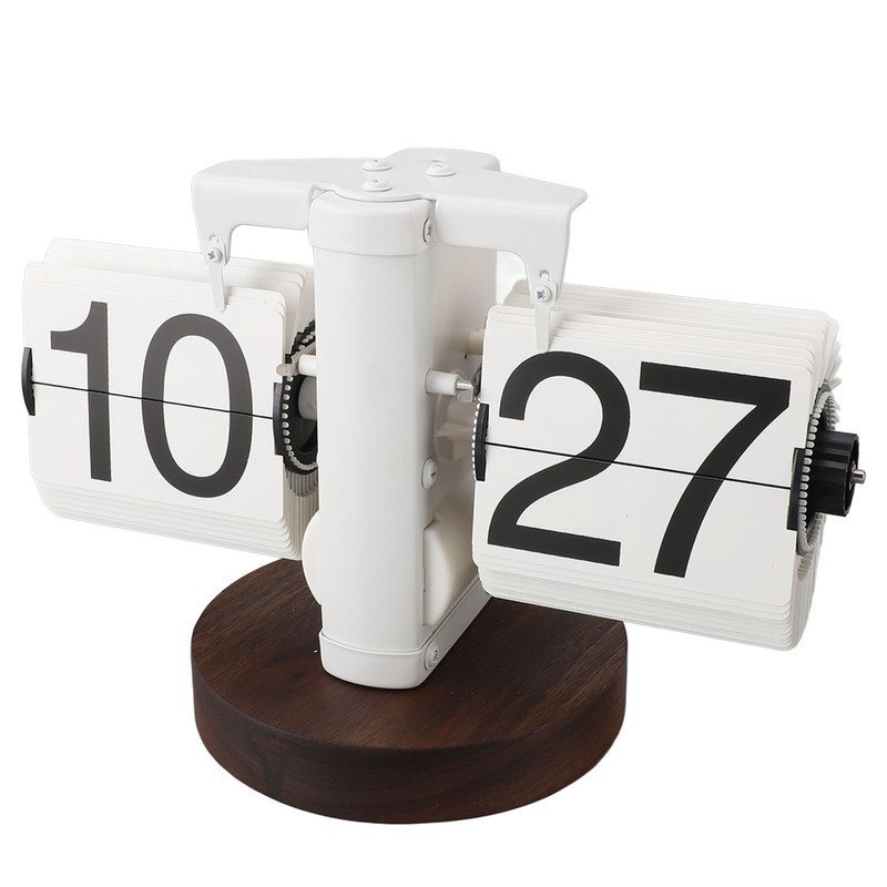 Flip Desk Clock Retro Single Sided Battery Powered Retro Vintage