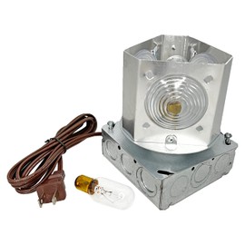 DutchCrafters Rotating Light Kit, Revolving Lighthouse Beacon Light, 36RPM, 130v Wired Lighting, Fits 3' - 12' Decorative Amish Lighthouse