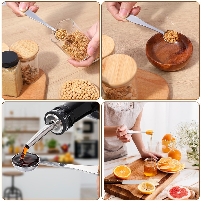Matwsec Teaspoon Measuring Spoon 5ml Stainless Steel Teaspoon Measure Scoop
