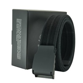 Giantsize Belts for Men Big and Tall Stretch Elastic Canvas Web Woven Belt, Comfort Black, 40"-43" Waist Adjustable