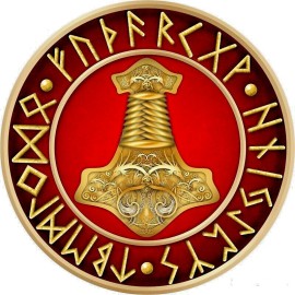 Fashion Jewelry HAMMER VIKING CELTIC  Pendant 925 Sterling Silver 3mm 22" Rope Chain Necklace