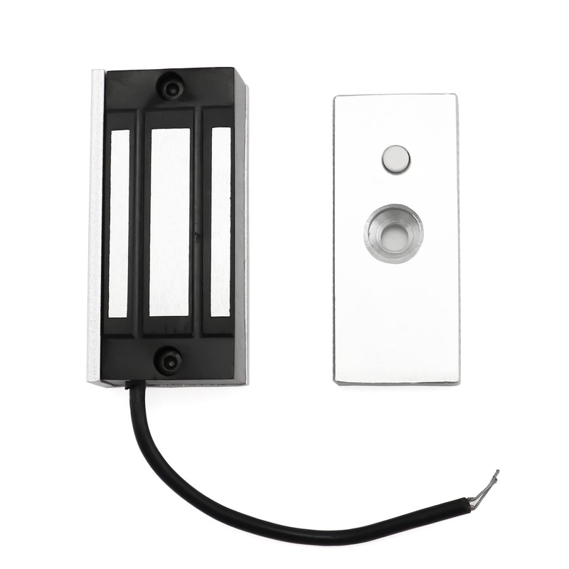 QWORK Electric Magnetic Lock, 60kg 130LBs Holding Force Electric Magnetic