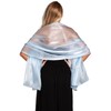 Central Chic Silky Iridescent Wrap Stole Shawl Pashmina For Weddings