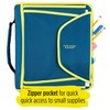 Five Star® Zipper 3-Ring Binder With Expanding File, 2" Round