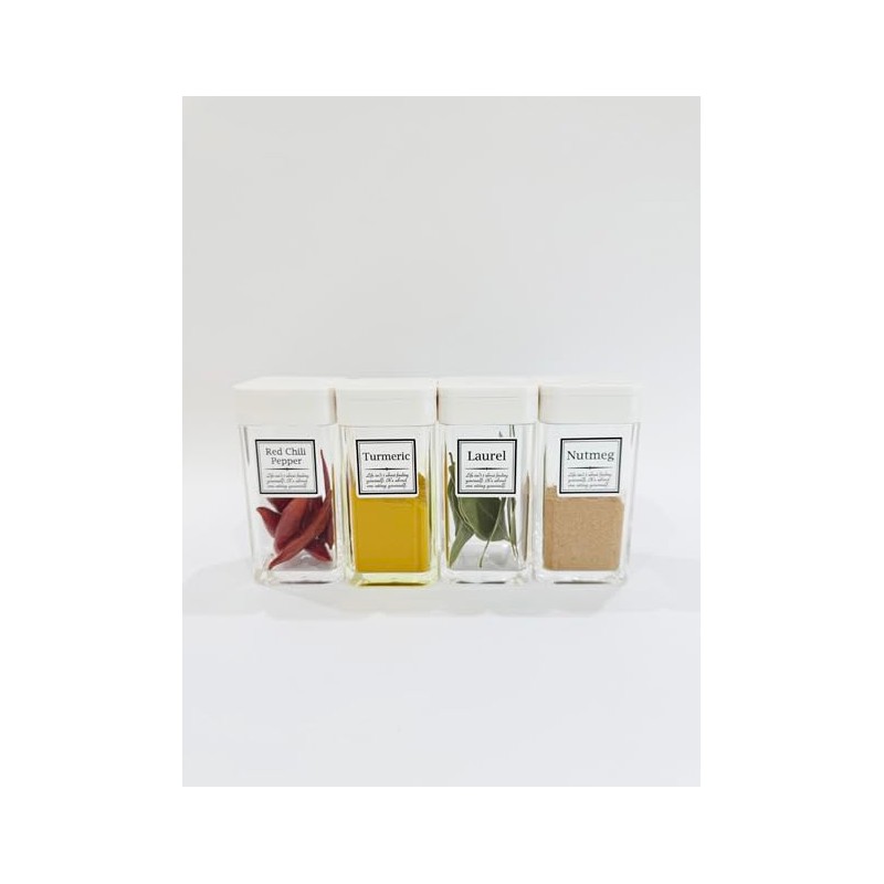 LALABEL Spice Labels Classical Design Basic Spices 30 Pieces