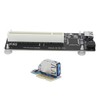 PCIE to Dual PCI Adapter Resin Riser Expansion Card with