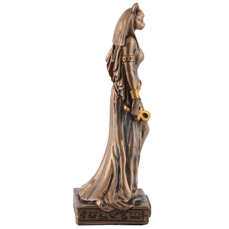 VOGLER Joh. Vogler GmbH Egyptian Goddess Bastet, Miniature, Bronze/Coloured by